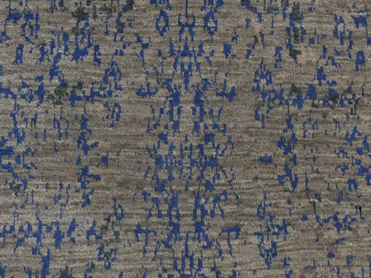 Modern / Contemporary hand-knotted wool/silk rug in Gray, 3'1" x 5' — SKU O087682 (view 7)