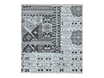 Mamluk Mamluk hand-knotted wool rug in Gray, 2'8" x 3' — SKU O087686