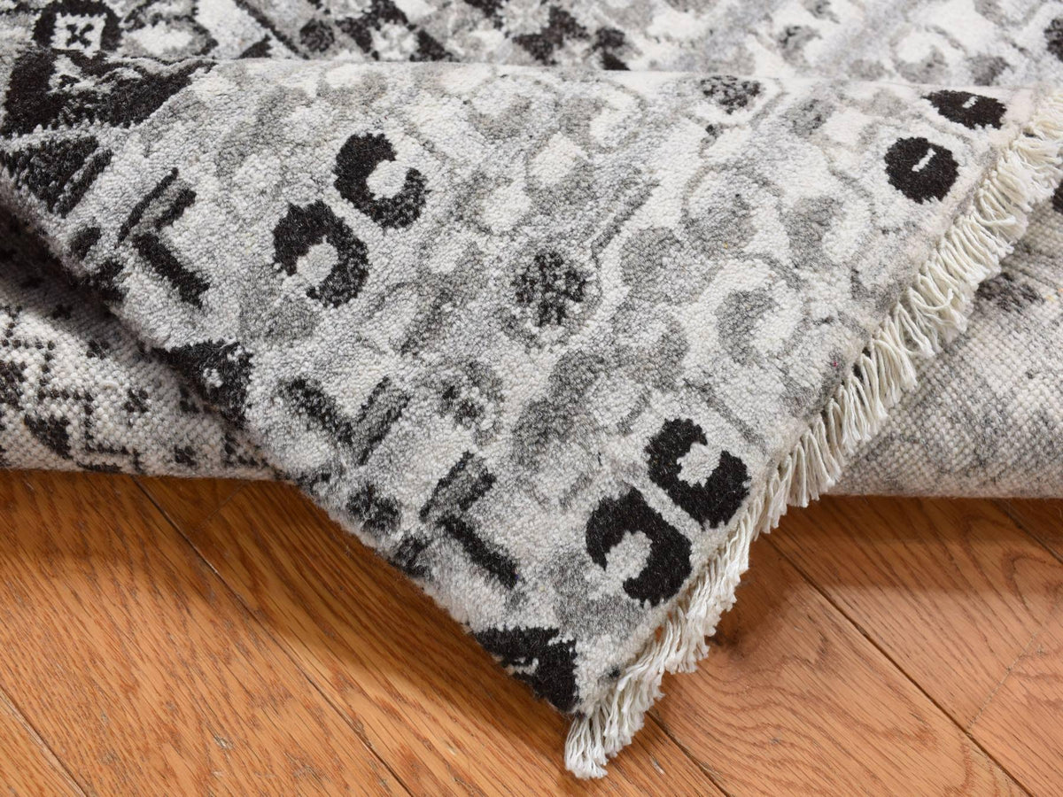 Mamluk Mamluk hand-knotted wool rug in Gray, 2'8" x 3' — SKU O087686 (view 5)