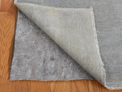 Peshawar Oushak hand-knotted wool runner in Gray, 2'7" x 9'10" — SKU O087691 (view 4)