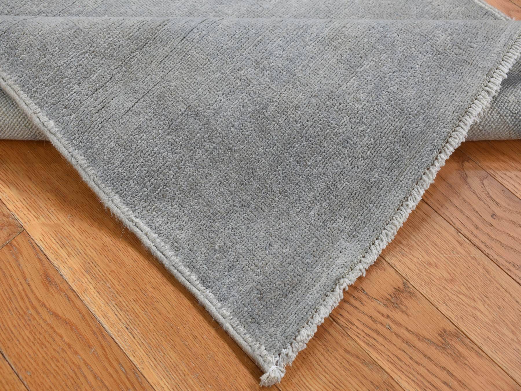 Peshawar Oushak hand-knotted wool runner in Gray, 2'7" x 9'10" — SKU O087691 (view 5)