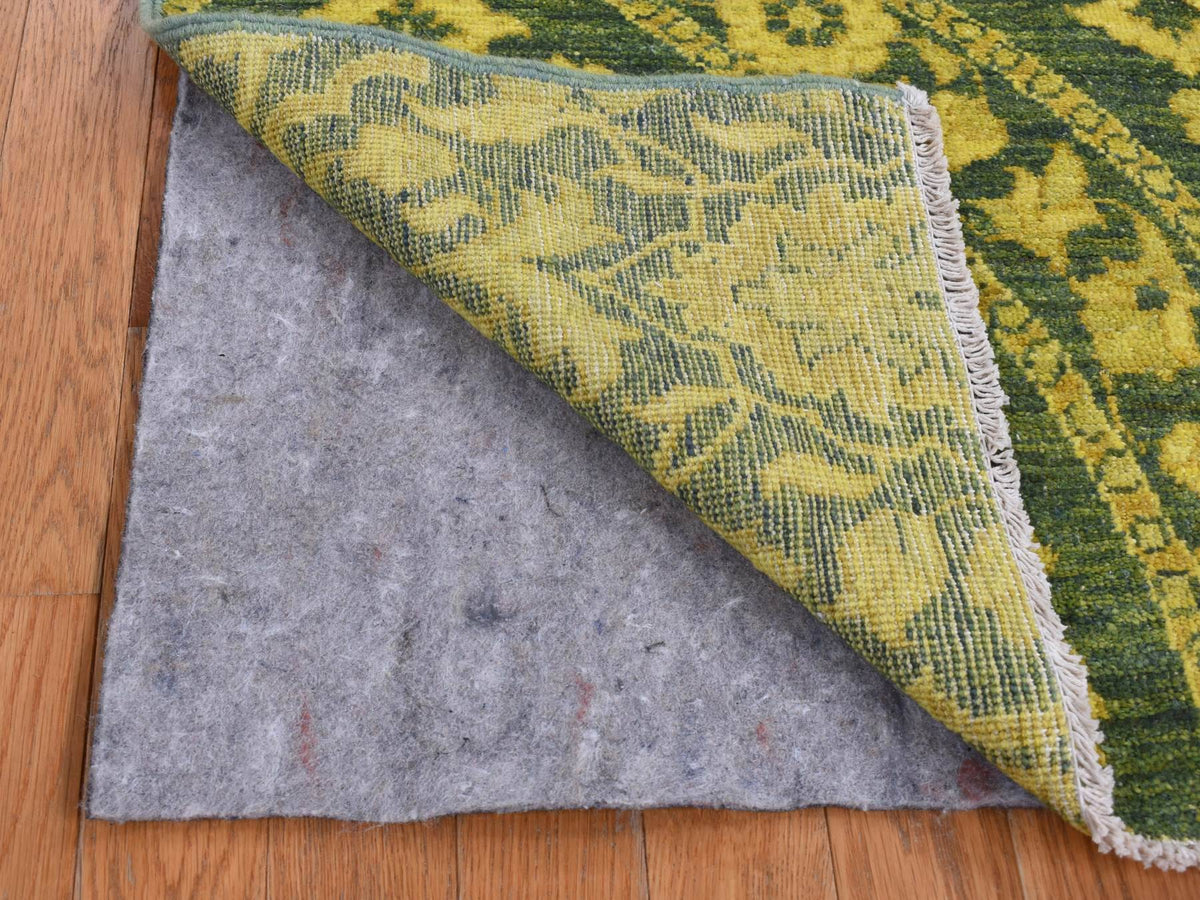 Peshawar Vintage hand-knotted wool runner in Overdyed, 4'1" x 11'8" — SKU O087693 (view 4)