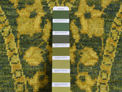 Peshawar Vintage hand-knotted wool runner in Overdyed, 4'1" x 11'8" — SKU O087693 (view 6)