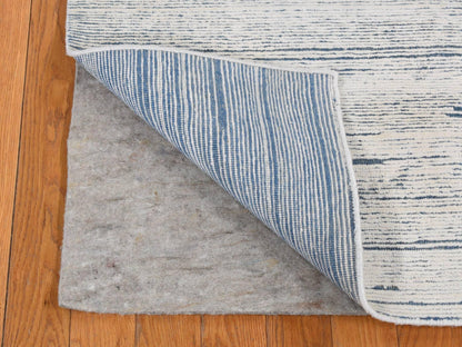 Modern / Contemporary hand-knotted wool rug in Ivory, 10' x 14' — SKU O087708 (view 4)