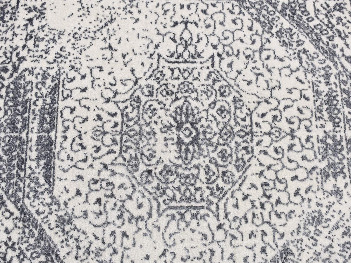 Mamluk Transitional hand-knotted wool rug in Ivory, 6' x 6' — SKU O087714 (view 5)