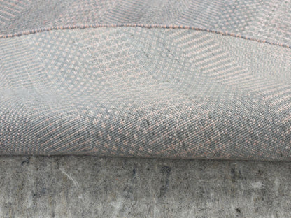 Modern / Contemporary hand-knotted wool/silk rug in Gray, 6' x 6' — SKU O087717 (view 3)