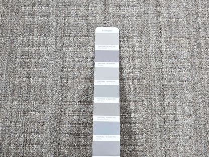 Modern / Contemporary hand-knotted wool rug in Gray, 2' x 3' — SKU O087825 (view 5)