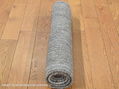 Modern / Contemporary hand-knotted wool rug in Gray, 2' x 3' — SKU O087825 (view 7)