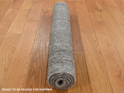 Modern / Contemporary hand-knotted wool rug in Gray, 2' x 3' — SKU O087835 (view 7)