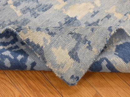 Modern / Contemporary hand-knotted wool rug in Blue, 2' x 3' — SKU O087842 (view 4)