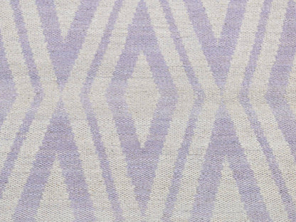 Kilim Flat-Weave hand-knotted wool runner in Purple, 2'8" x 8' — SKU O087844 (view 5)