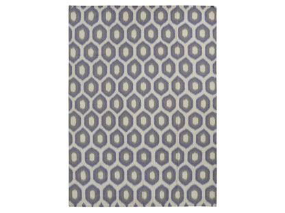 Blue 8'10" x 12'2" Flat Weave Hand woven Wool Rug - Sku: O087860