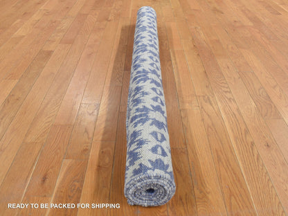 Purple 5'3" x 7'5" Flatweave / Kilim Hand woven Wool Rug - Sku: O087865