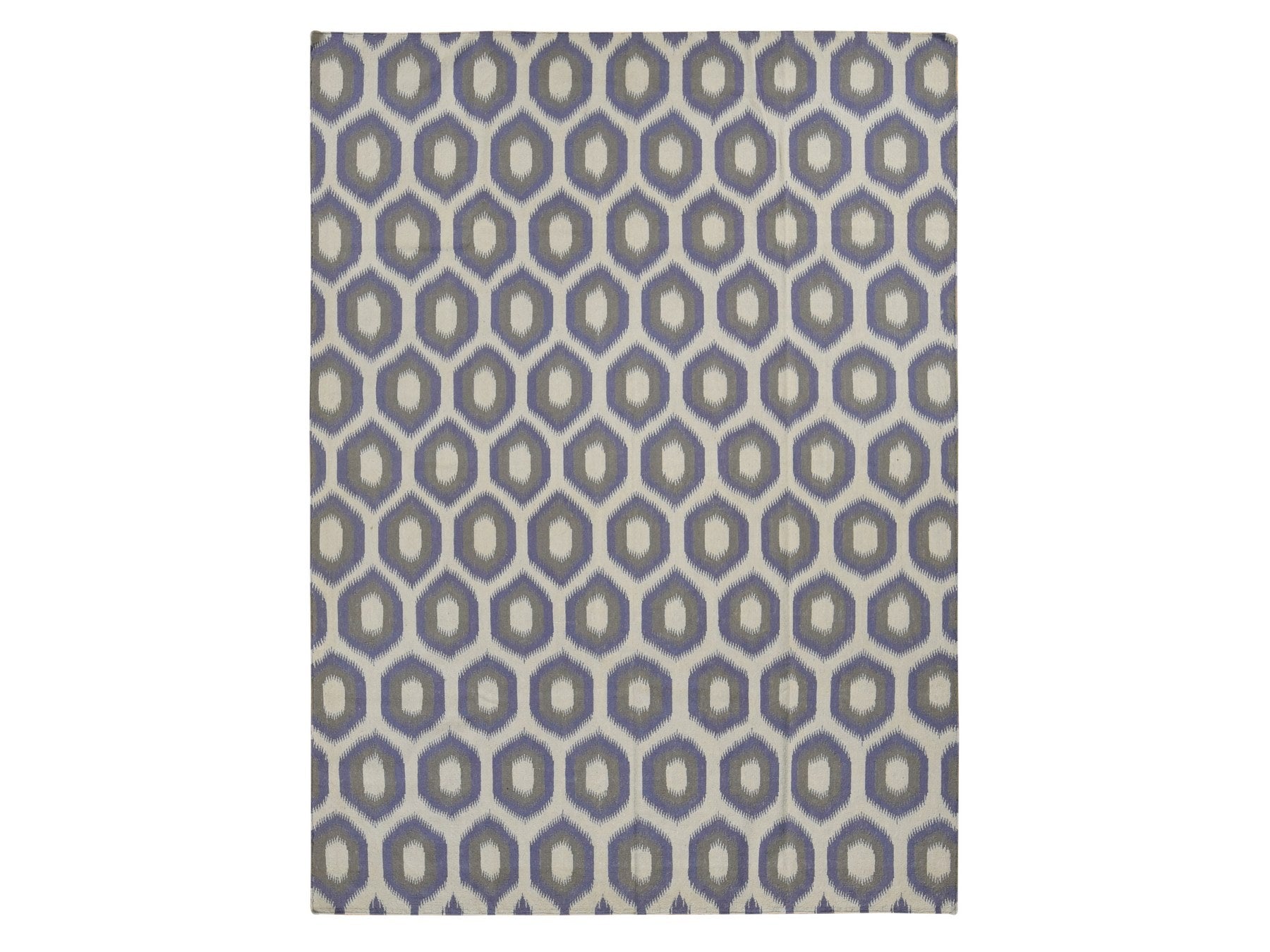 Flatweave / Kilim hand-knotted wool rug in Purple, 8'10" x 12'2", SKU O087869