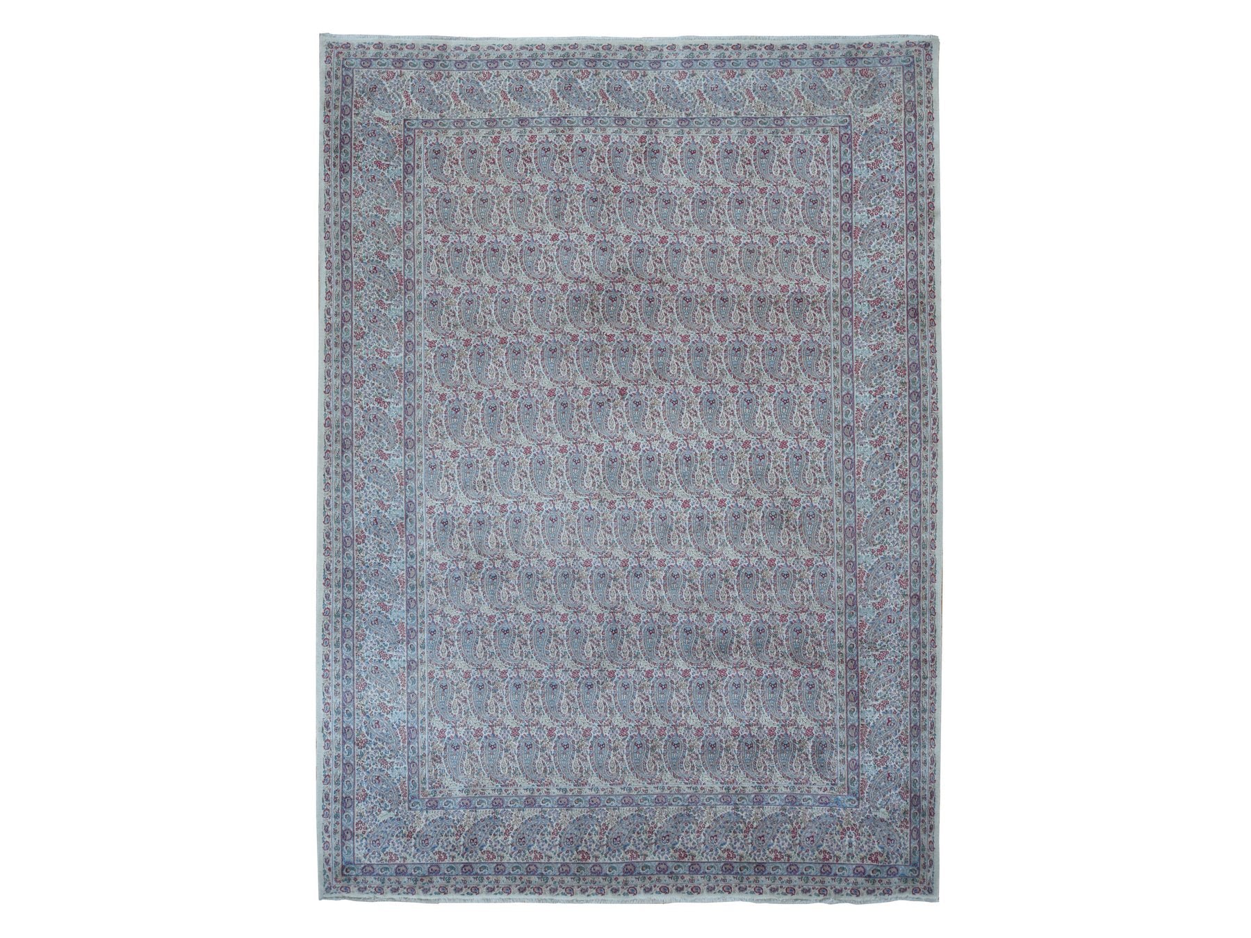 Kerman Fine Oriental hand-knotted wool rug in Ivory, 8'9" x 12'1" — SKU O087897