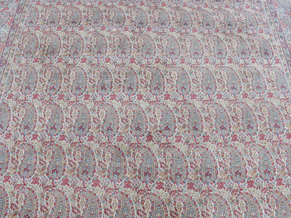 Kerman Fine Oriental hand-knotted wool rug in Ivory, 8'9" x 12'1" — SKU O087897 (view 8)