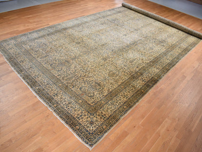 Kerman Fine Oriental hand-knotted wool runner in Brown, 10'8" x 20'5" — SKU O087903 (view 4)