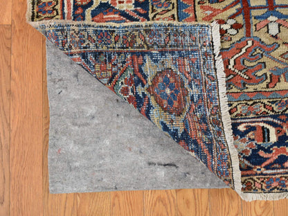 Beige 9'3" x 12'4" Heriz Hand knotted Wool Rug - Sku: O087918