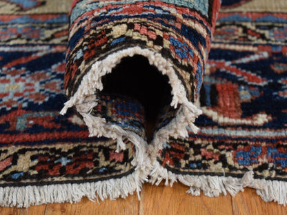 Beige 9'3" x 12'4" Heriz Hand knotted Wool Rug - Sku: O087918