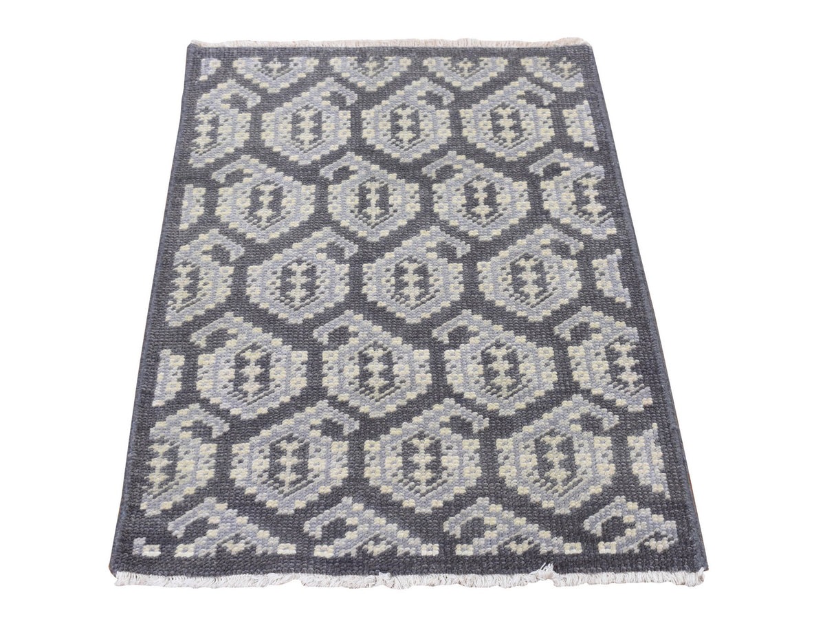 Oushak Oushak hand-knotted wool rug in Gray, 2' x 3' — SKU O087922