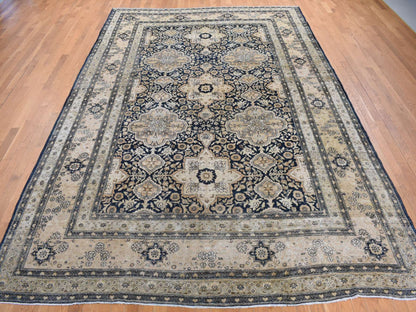 Blue 9'4" x 13'9" Antique Hand knotted Wool Rug - Sku: O087939