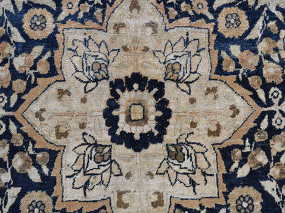 Blue 9'4" x 13'9" Antique Hand knotted Wool Rug - Sku: O087939