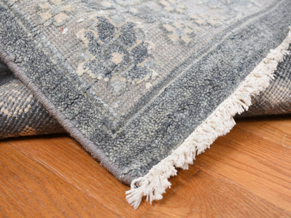 Oushak Oushak hand-knotted wool/silk rug in Gray, 12' x 15'8" — SKU O087953 (view 5)