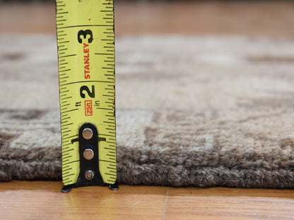 Brown 2'5" x 8'0" Tribal Hand knotted Wool Rug - Sku: O087955