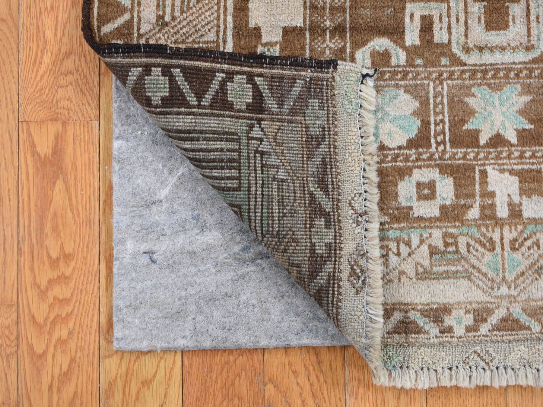 Baluch Tribal & Geometric hand-knotted wool rug in Brown, 2'9" x 3'9" — SKU O087960 (view 2)