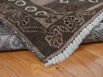 Tribal & Geometric hand-knotted wool rug in Gray, 6'3" x 9'10" — SKU O087964 (view 6)