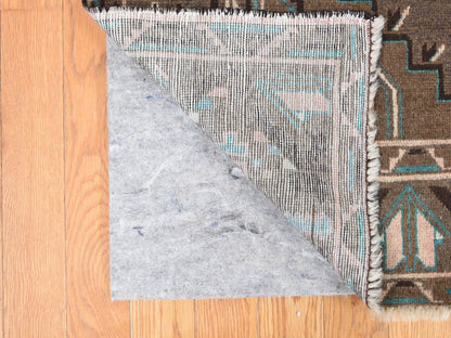 Brown 6'8" x 9'9" Tribal Hand knotted Wool Rug - Sku: O087968