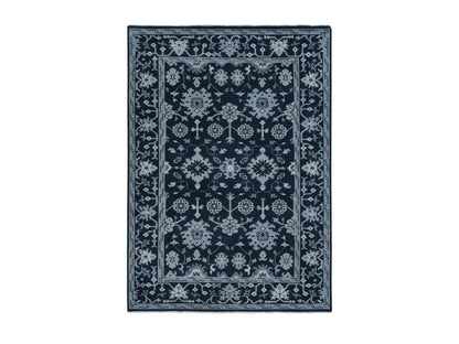 Green 6'1" x 9'0" Oushak / Peshawar Hand knotted Wool Rug - Sku: O087982
