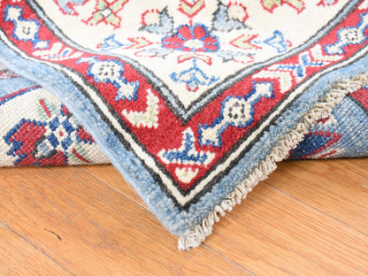 Blue 5'3" x 19'9" Kazak Hand knotted Wool Rug - Sku: O087986