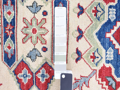 Blue 5'3" x 19'9" Kazak Hand knotted Wool Rug - Sku: O087986