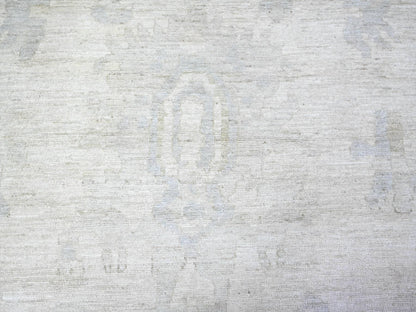 Oushak Oushak hand-knotted wool rug in Ivory & Gray, 11'11" x 15'10" — SKU O088017 (view 8)