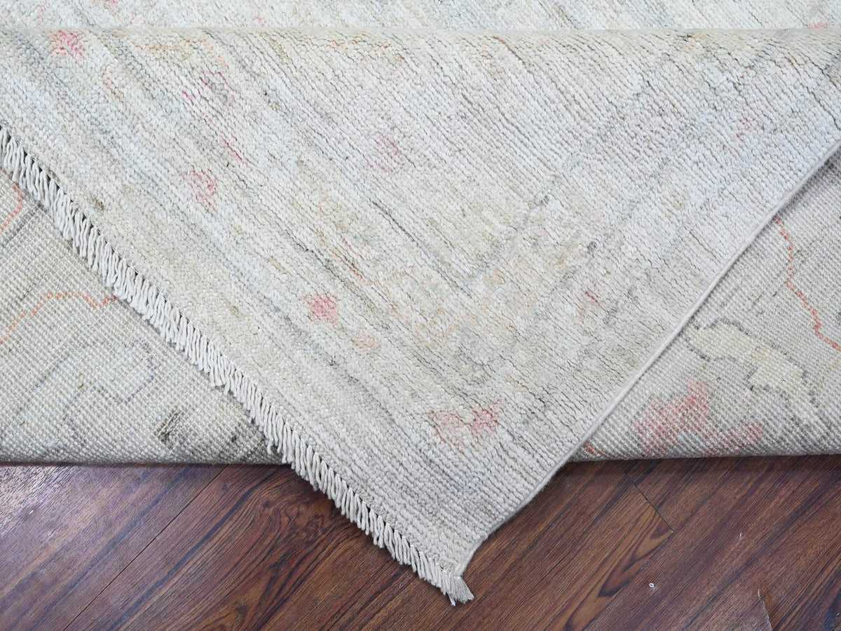 Oushak Oushak hand-knotted wool rug in Ivory, 11'11" x 15' — SKU O088026 (view 6)