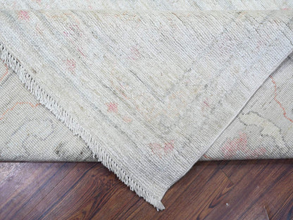 Oushak Oushak hand-knotted wool rug in Ivory, 11'11" x 15' — SKU O088026 (view 6)