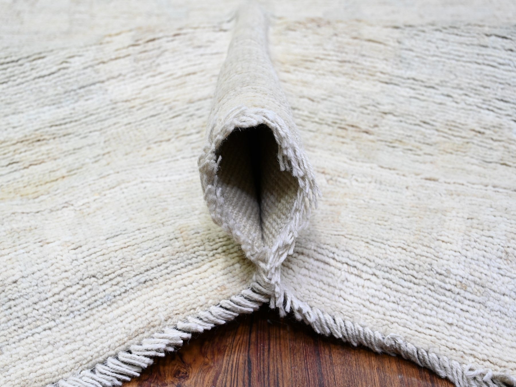 Oushak Oushak hand-knotted wool rug in Ivory & Gray, 11'8" x 15'2" — SKU O088027 (view 5)
