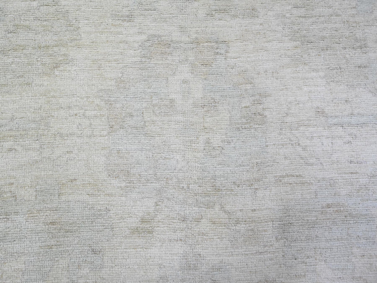 Oushak Oushak hand-knotted wool rug in Ivory & Gray, 11'8" x 15'2" — SKU O088027 (view 8)
