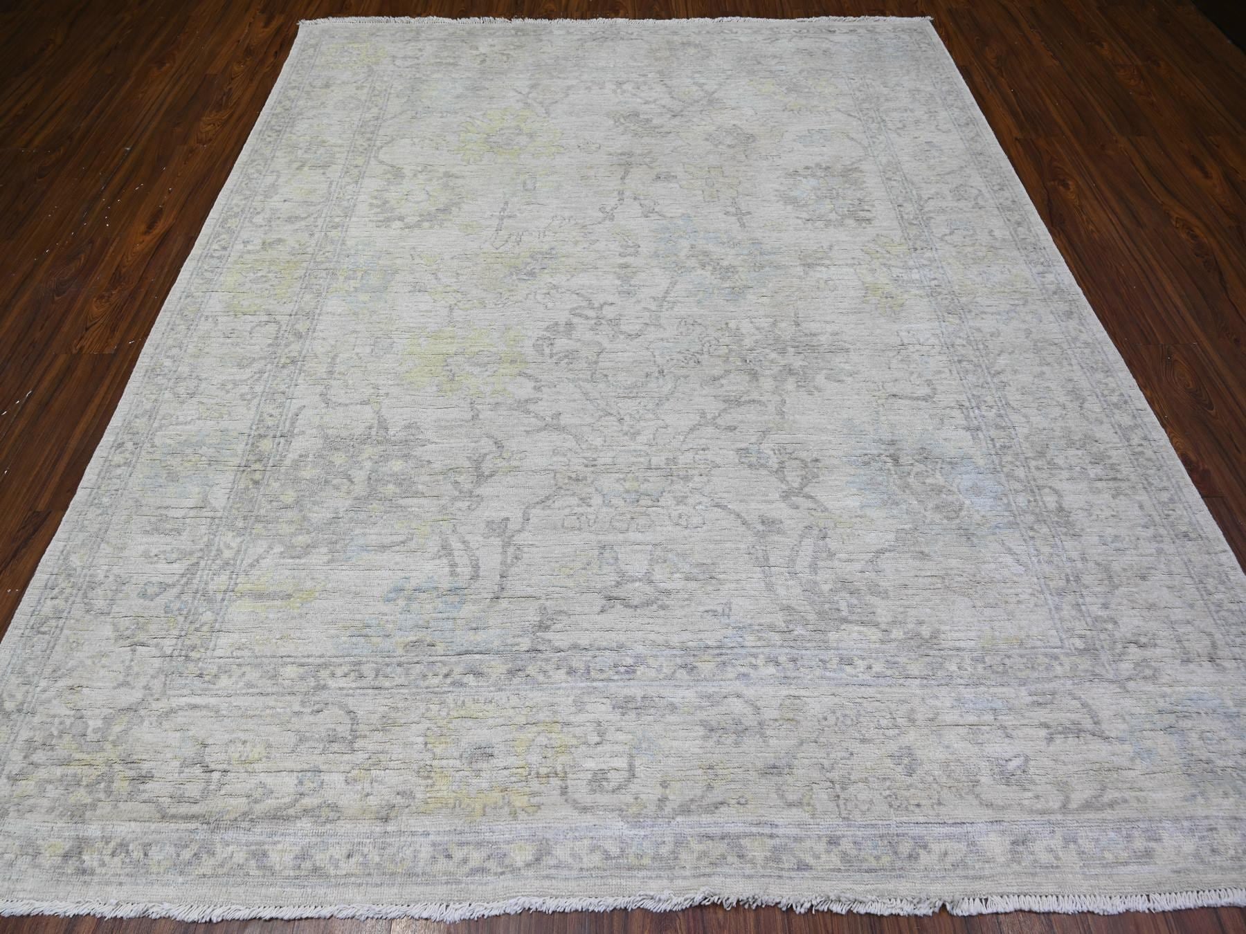 Oushak Oushak hand-knotted wool rug in Gray, 8' x 9'5" — SKU O088050 (view 2)