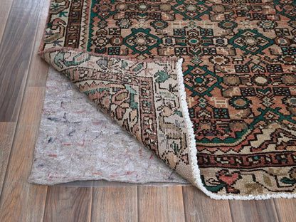 Orange 3'0" x 8'1" Vintage Hand knotted Wool Rug - Sku: O0880
