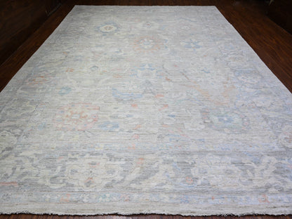 Oushak Oushak hand-knotted wool rug in Gray, 11'11" x 15'5" — SKU O088136 (view 2)