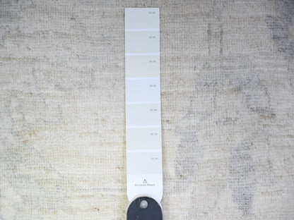 Peshawar Oushak hand-knotted wool rug in Ivory & Gray, 11'6" x 15'3" — SKU O088141 (view 7)