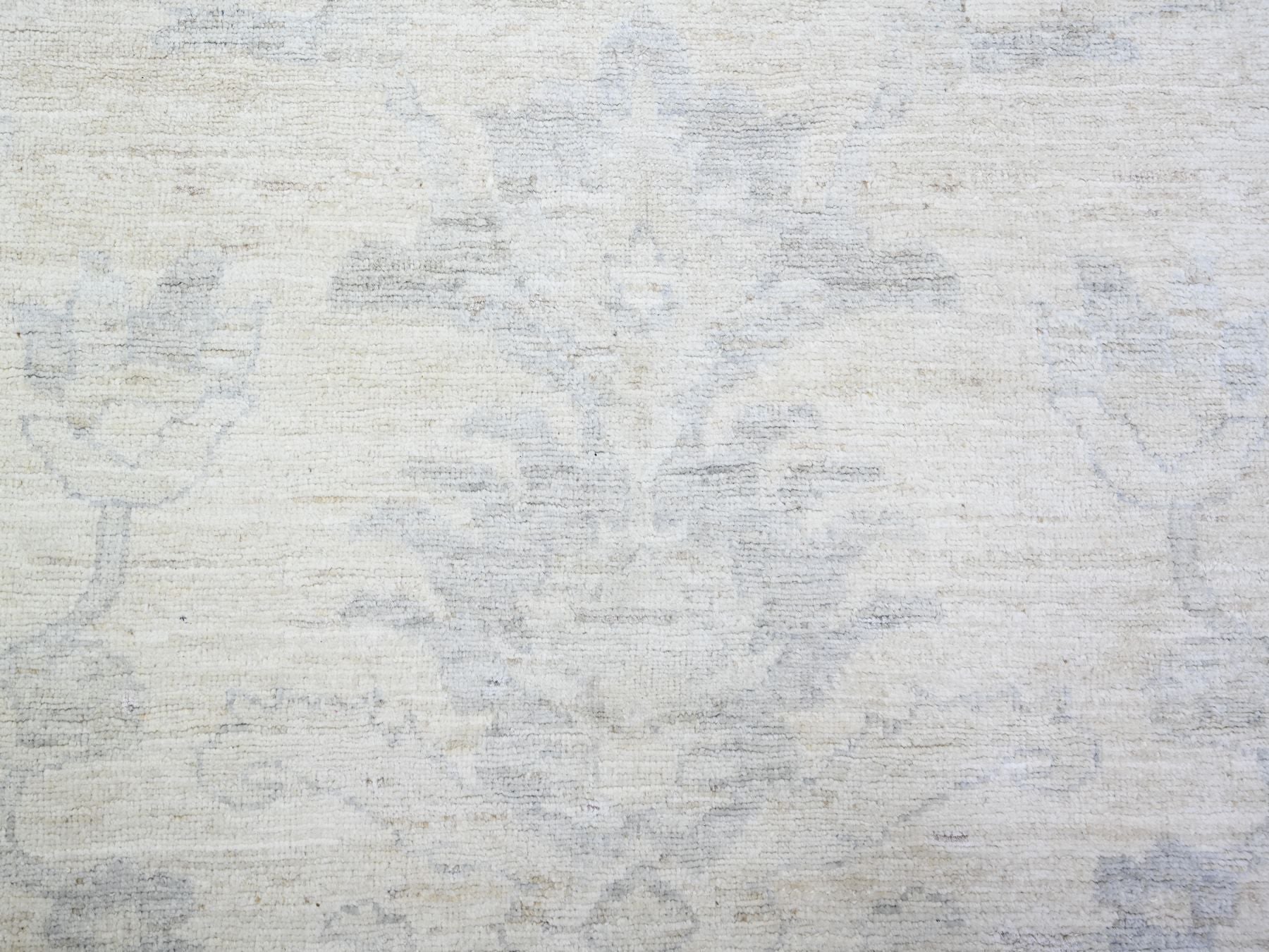 Peshawar Oushak hand-knotted wool rug in Ivory & Gray, 11'6" x 15'3" — SKU O088141 (view 8)