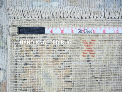 Oushak Oushak hand-knotted wool runner in Gray, 3'1" x 10'6" — SKU O088149 (view 6)