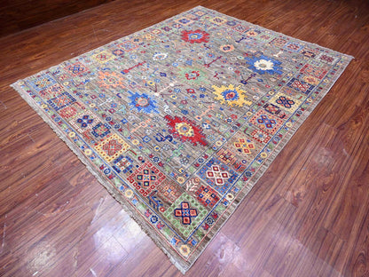 Mahal Oushak hand-knotted wool rug in Gray, 8' x 9'10" — SKU O088193 (view 3)
