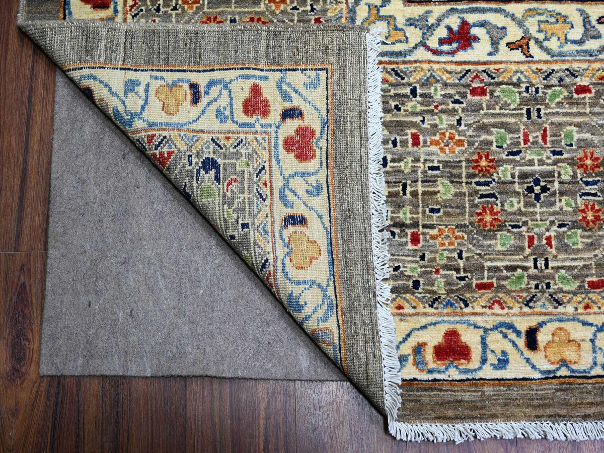 Mamluk Oushak hand-knotted wool rug in Gray, 12' x 15'9" — SKU O088207 (view 4)