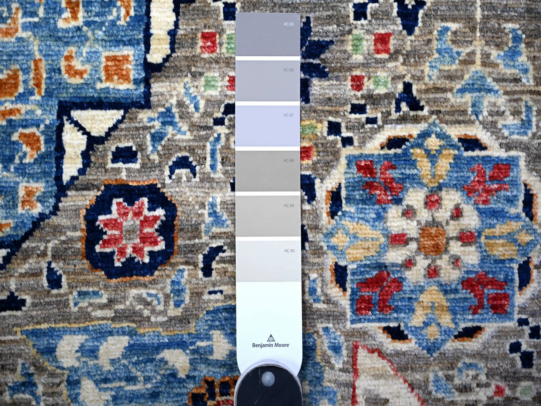 Mamluk Oushak hand-knotted wool rug in Gray, 12' x 15'9" — SKU O088207 (view 7)
