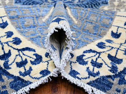 Mamluk Mamluk hand-knotted wool rug in Blue, 9'11" x 13'8" — SKU O088209 (view 5)