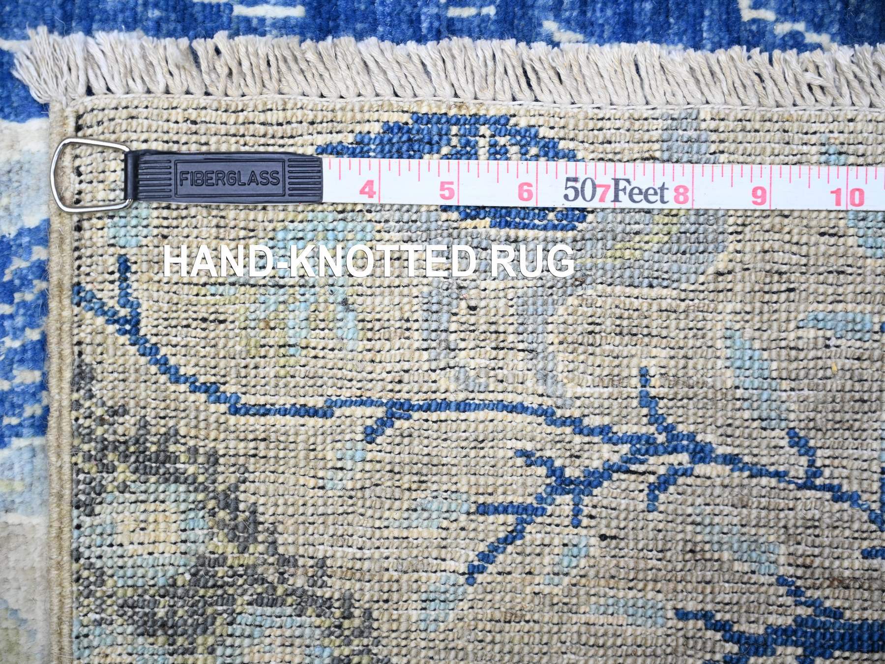 Peshawar Oushak hand-knotted wool rug in Gray, 3' x 4'10" — SKU O088222 (view 6)